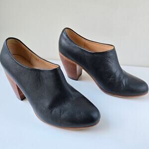 Dieppa Restrepo Lady Antilop Black Leather Low Cut Ankle Boots Womens Size 7.5